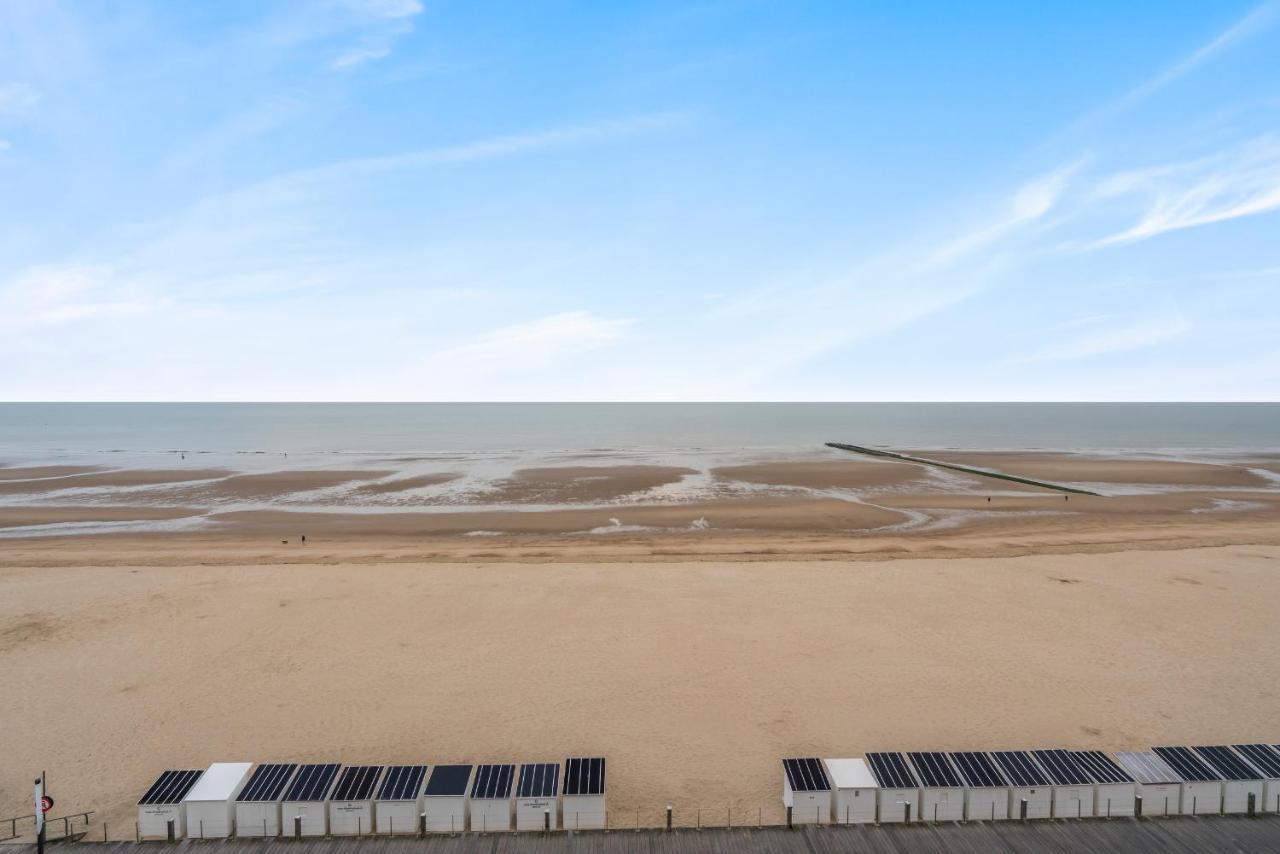 Zonnig Familie App Op Zeedijk Met Zeezicht Voor 6P Lägenhet Oostende Exteriör bild
